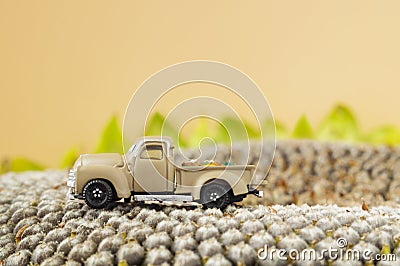 Toy pickup truck Stock Photo