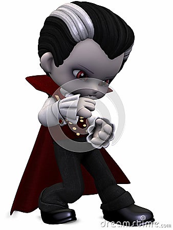 Little Vamp - Toon Figure Stock Photo