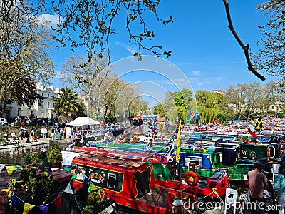 Little Venice Cavalcade Editorial Stock Photo