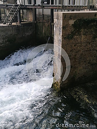 Little waterfall River Stock Photo