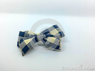 Little white and blue clip hair Stock Photo