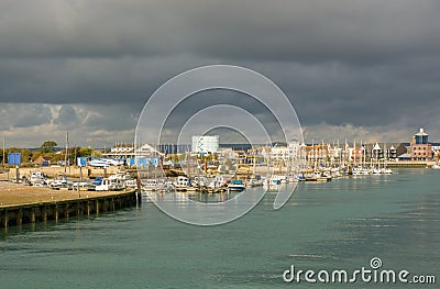 Littlehampton Harbour in Sussex, England Editorial Stock Photo