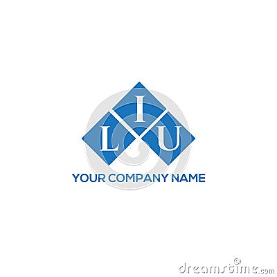 LIU letter logo design on WHITE background. LIU creative initials letter logo concept. LIU letter design.LIU letter logo design on Vector Illustration