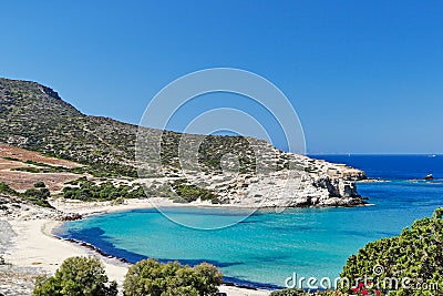 Livadia beach of Antiparos, Greece Stock Photo