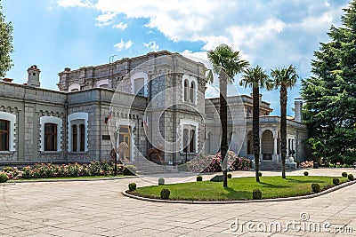 Livadia, Crimea - July 10. 2019. Palace of a Princes Yusupov Palace Editorial Stock Photo