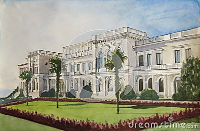 Livadia Palace in Yalta Stock Photo