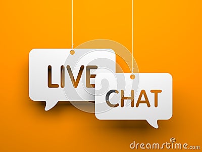 Live chat Stock Photo