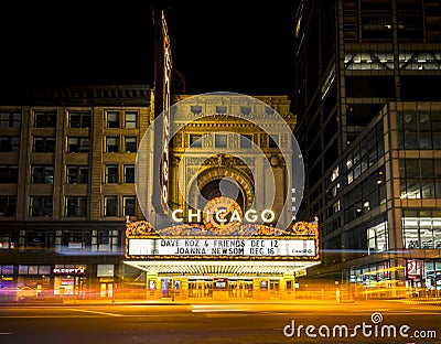 Live at the Chicago Theatre Editorial Stock Photo