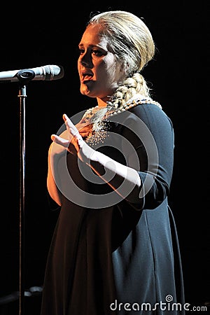 Live concert of Adele at the Alcatraz Editorial Stock Photo