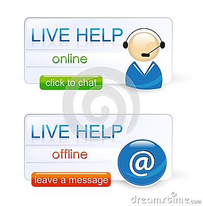 Live help Stock Photo