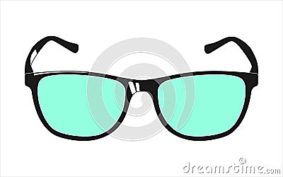 glasses for correction vision or for style Vector Illustration