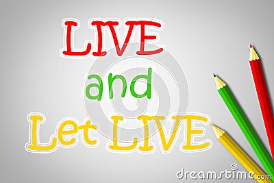 Live And Let Live Concept Stock Photo