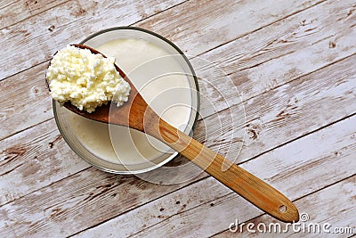 Healthy fermented food concept, probiotic. Stock Photo