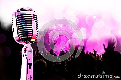 Live music background. Stock Photo