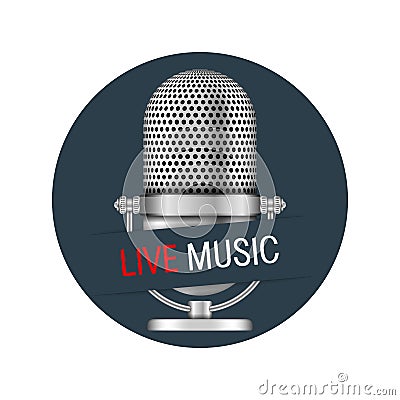 Live Music Banner Vector Illustration