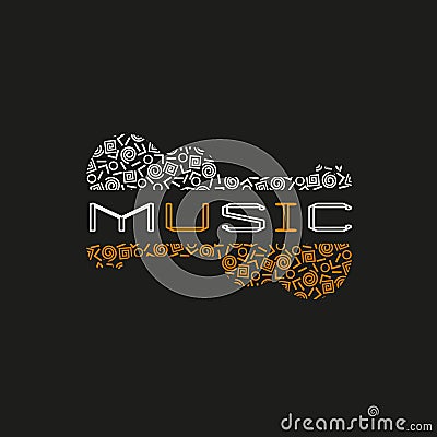 Live music concept Vector Illustration