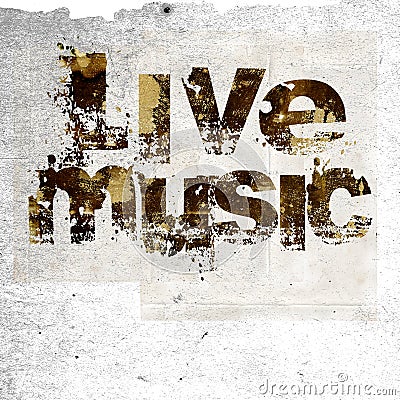 Live music grunge background Stock Photo