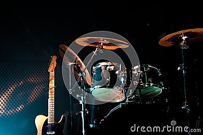 Live music and instruments Stock Photo