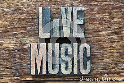 Live music wood Stock Photo