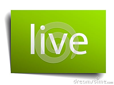 live sign Vector Illustration