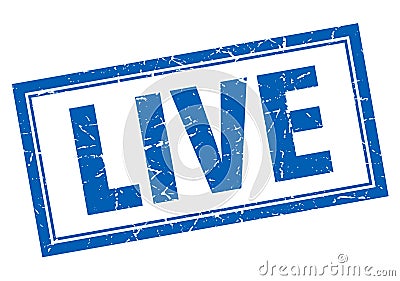 live stamp Vector Illustration