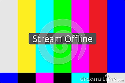 Live stream offline illustration Stock Photo