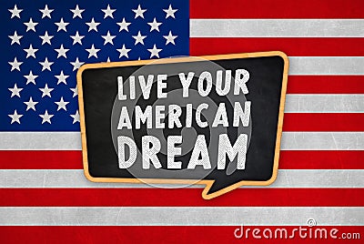 Live your American dream in the States Stock Photo
