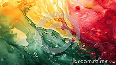 Lively Lime Zest and Berry Bliss Abstract Background Stock Photo