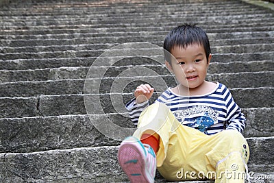 Lively little girl Stock Photo