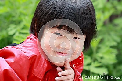 Lively little girl Stock Photo