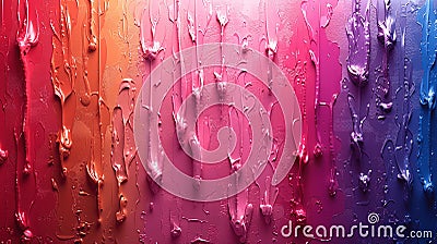 Lively paint flows creating dynamic canvas artwork. Cartoon Illustration