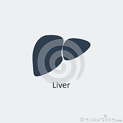Liver icon. Vector illustration Vector Illustration