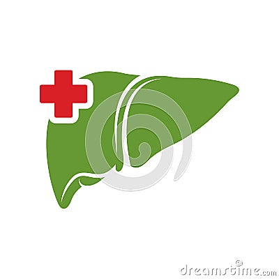 Liver with medical plus logo vector template, Creative Liver logo design concepts Vector Illustration
