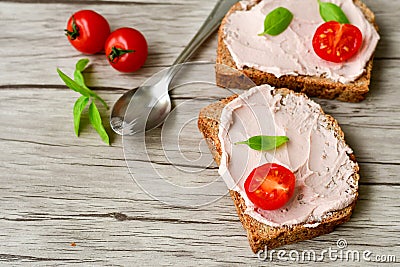 Liver pate Stock Photo