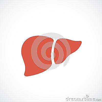 Liver vector icon Vector Illustration