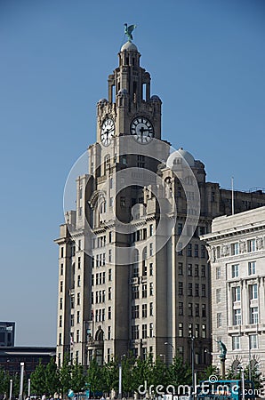 Liverpool liver building Editorial Stock Photo