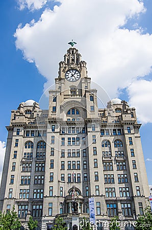 Liverpool liver royal building Editorial Stock Photo