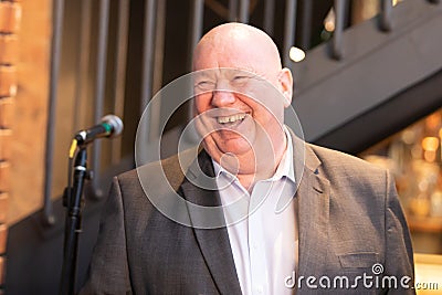 Liverpool, Merseyside, United Kingdom - April 19th 2018 - Liverpool Mayor Joe Anderson Gives Talk Editorial Stock Photo