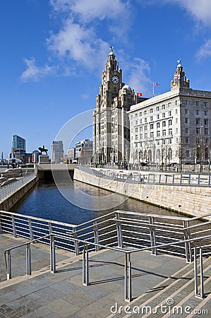 Liverpool Pier Head Stock Photo