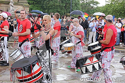 Liverpool pride parade Editorial Stock Photo