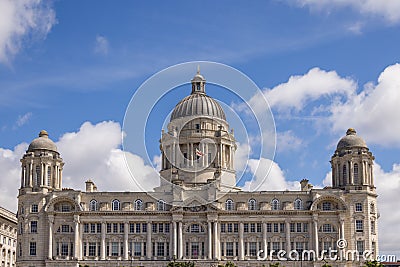 Port of Liverpool Building, Mann Island, Liverpool, England on July 14, 2021 Editorial Stock Photo