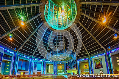 Metropolitan Cathedral of Christ the King, in Liverpool Editorial Stock Photo