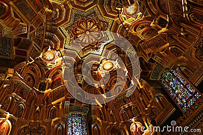 The Arab Room Cardiff castle. Editorial Stock Photo