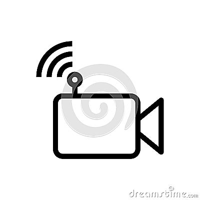 Livestream icon, Vector illustration Vector Illustration