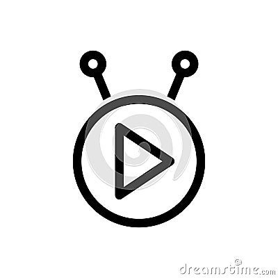 Livestream icon, Vector illustration Vector Illustration