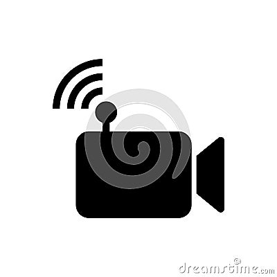 Livestream icon, Vector illustration Vector Illustration