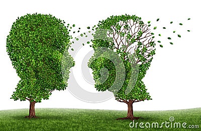 Living With A Dementia Patient Stock Photo