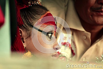 Living Goddess Kumari Editorial Stock Photo