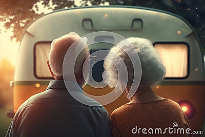 Living Life to the Fullest Together: Love and Travel in Old Age Stock Photo