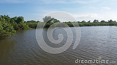 Lake & x22;kalamatiya & x22; in Sri Lanka Stock Photo